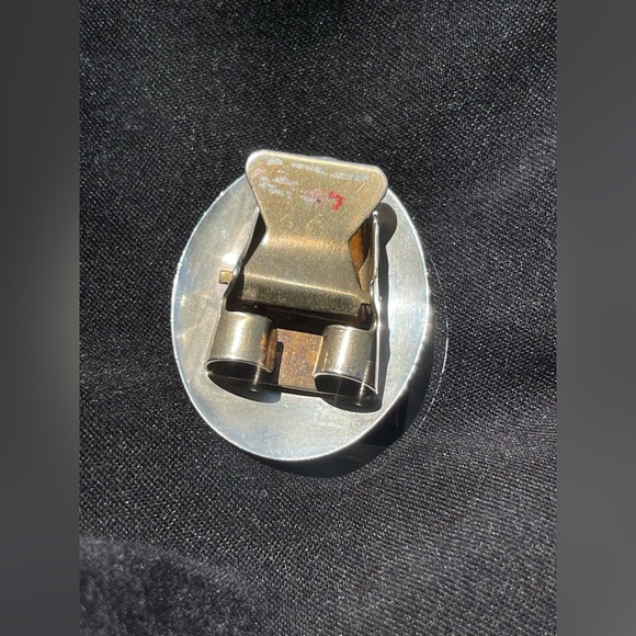 Vintage native American Sterling, silver Bolo tie Clip - Picture 8 of 14